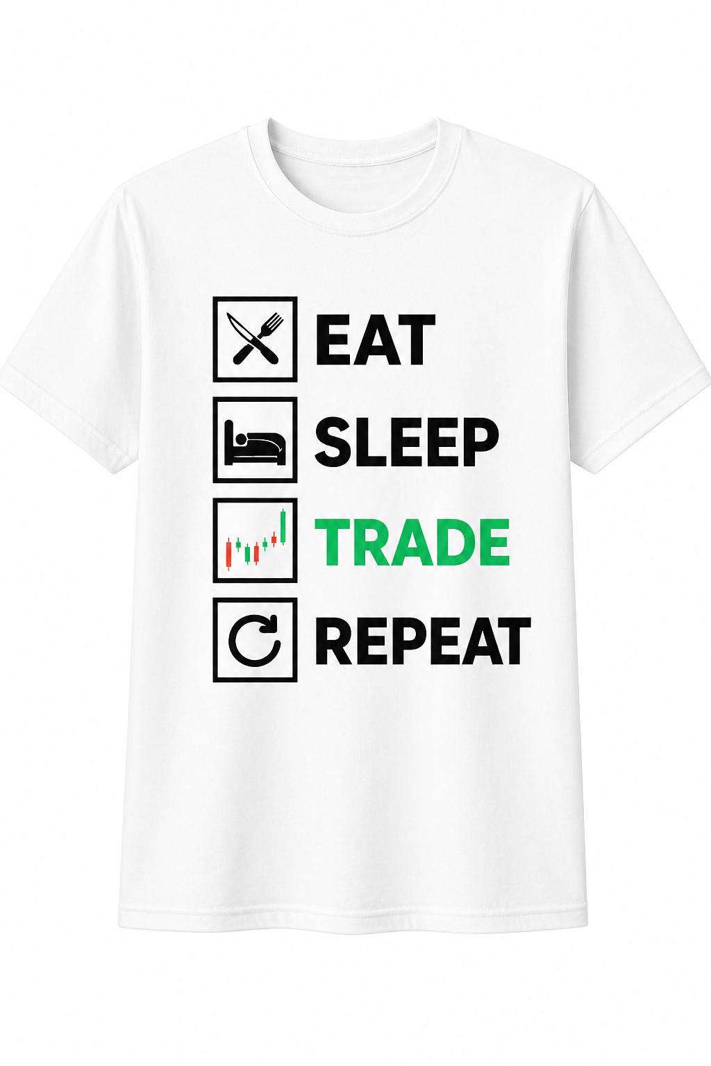 Trading Chart Graphic T-Shirt
