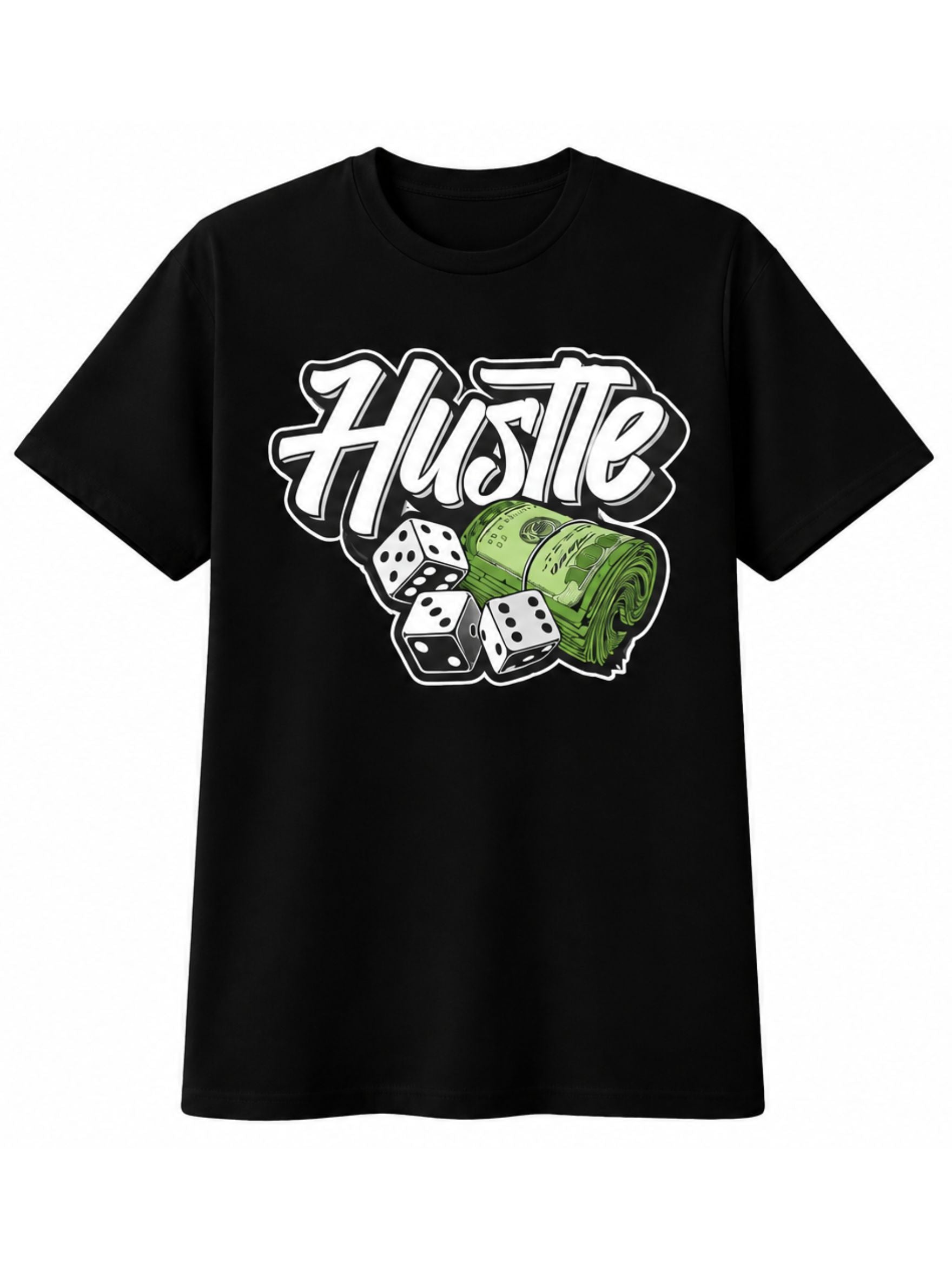 Hustle Printed Cotton T-Shirt