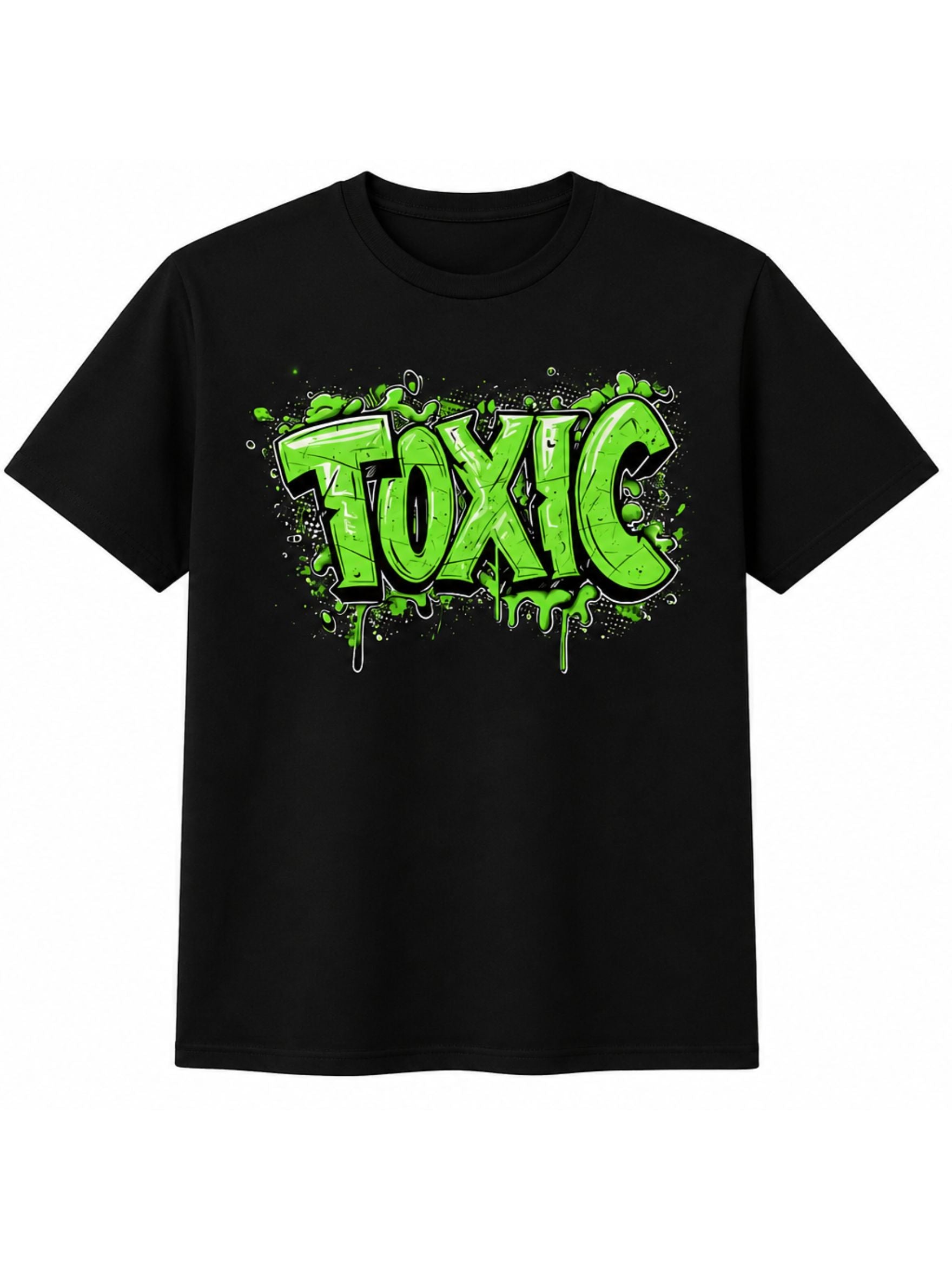 Toxic Graphic Printed Cotton T-Shirt