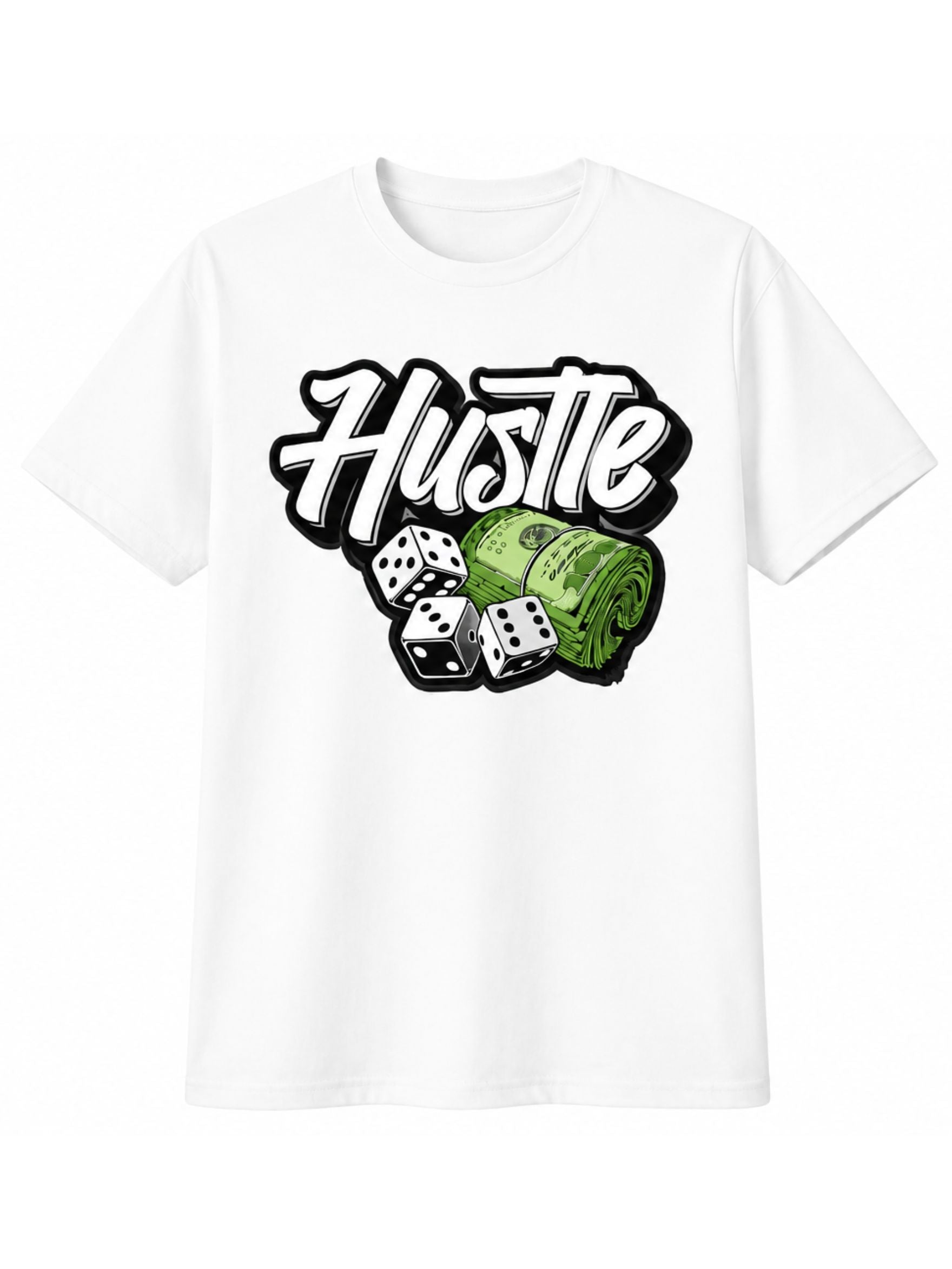 Hustle Printed Cotton T-Shirt