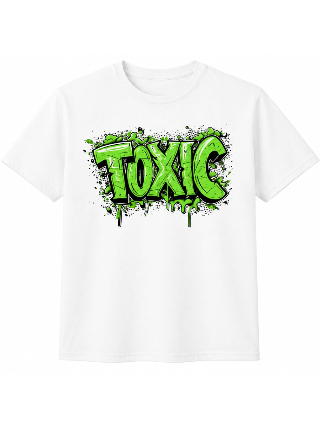 Toxic Graphic Printed Cotton T-Shirt