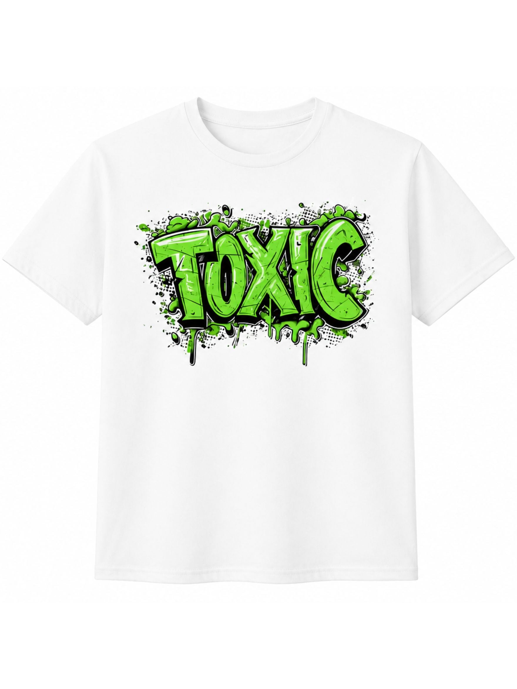 Toxic Graphic Printed Cotton T-Shirt