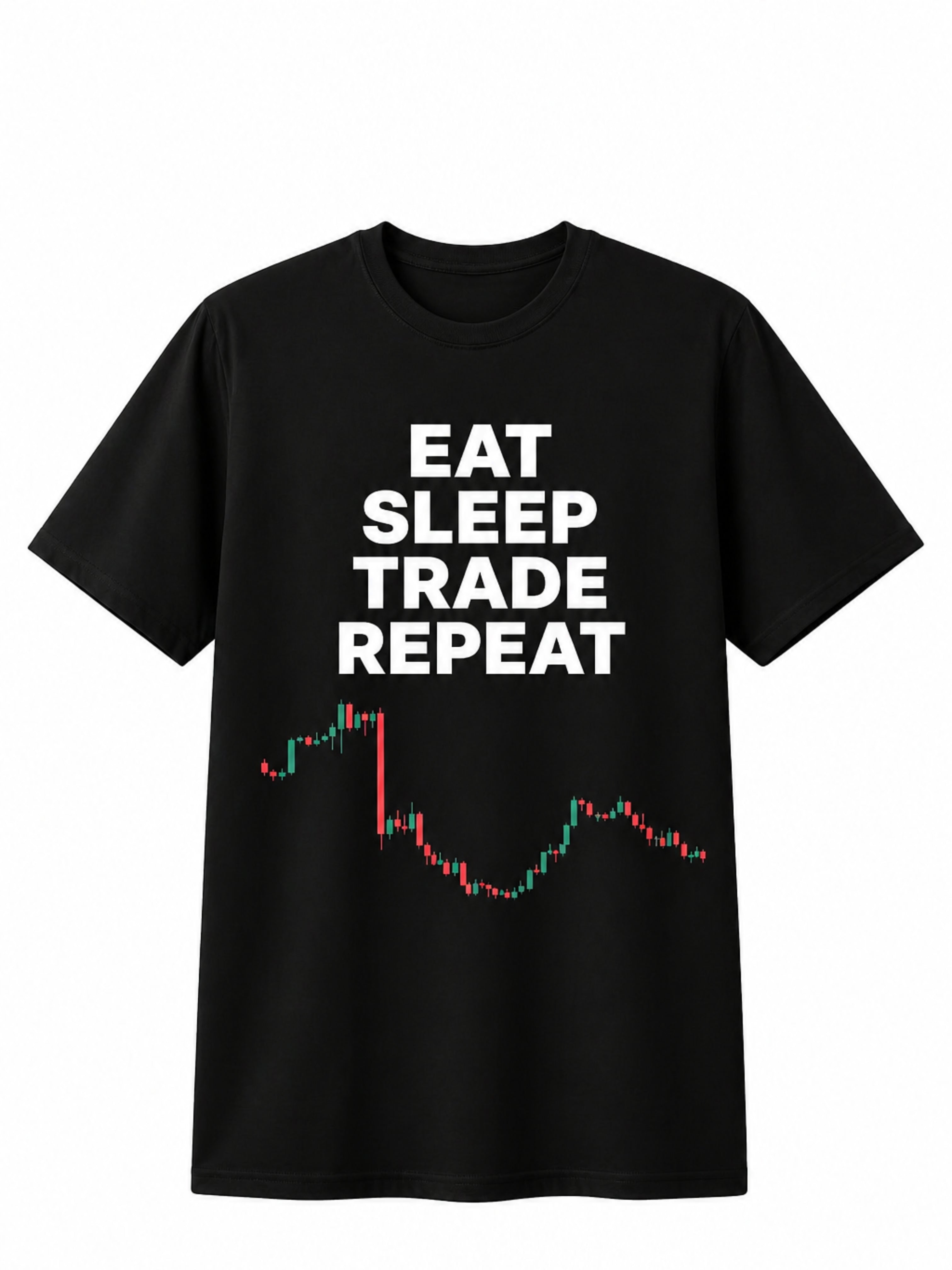 Eat Sleep Trade Repeat Graphic T-Shirt