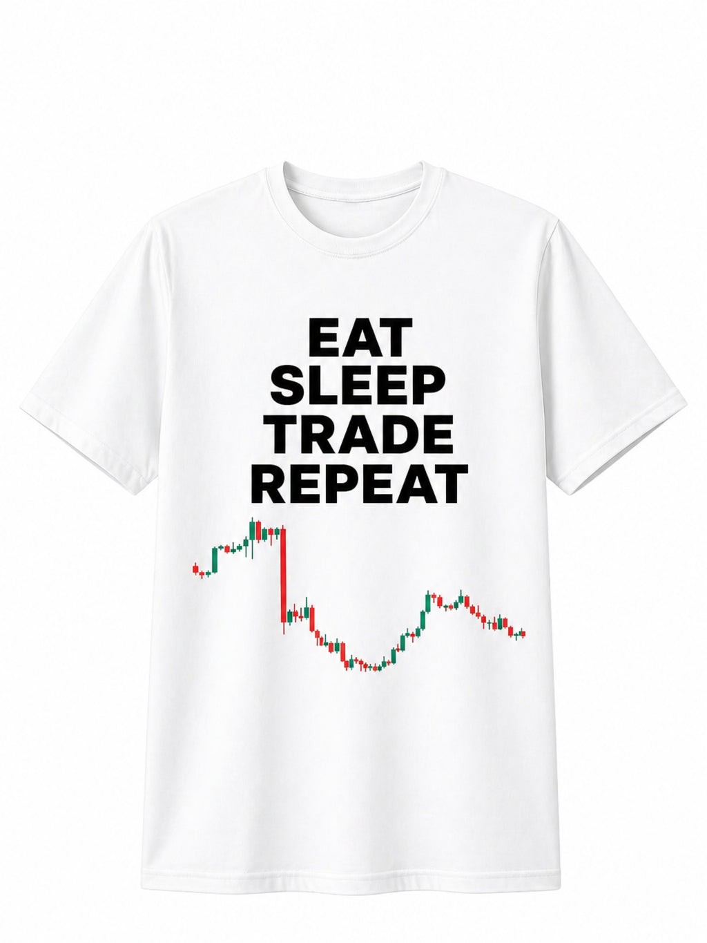 Eat Sleep Trade Repeat Graphic T-Shirt