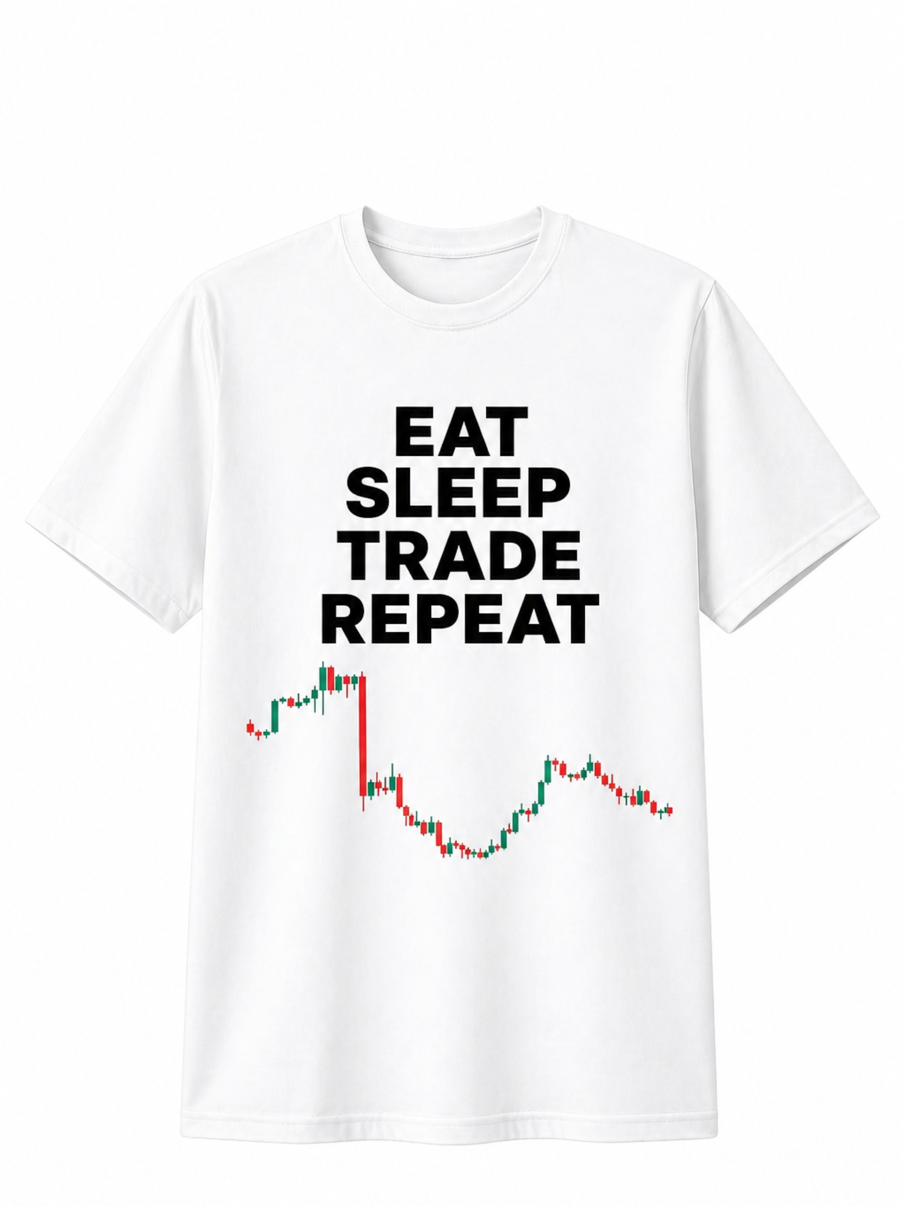 Eat Sleep Trade Repeat Graphic T-Shirt