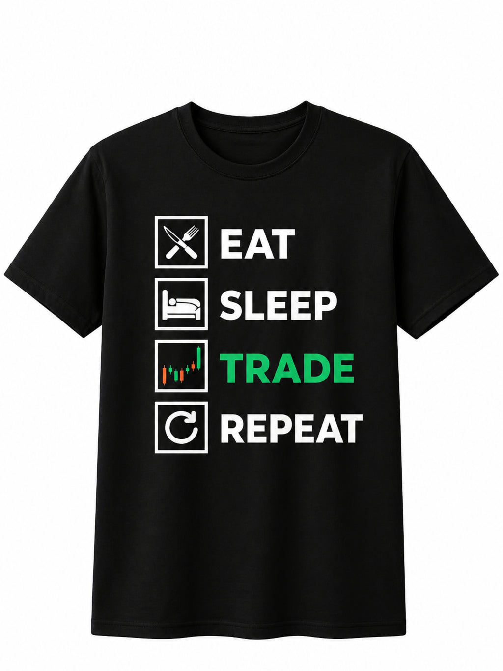 Trading Chart Graphic T-Shirt