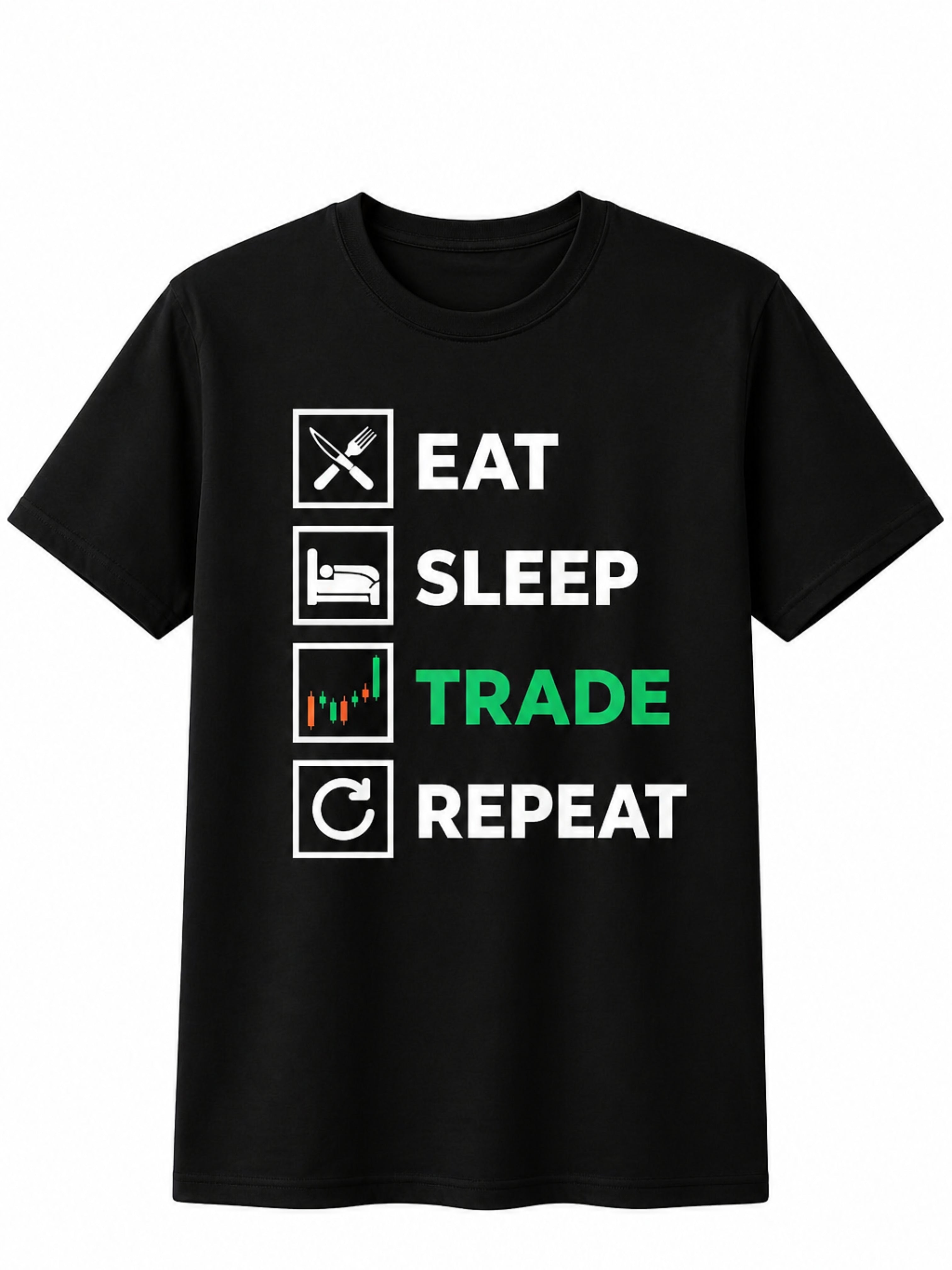 Trading Chart Graphic T-Shirt